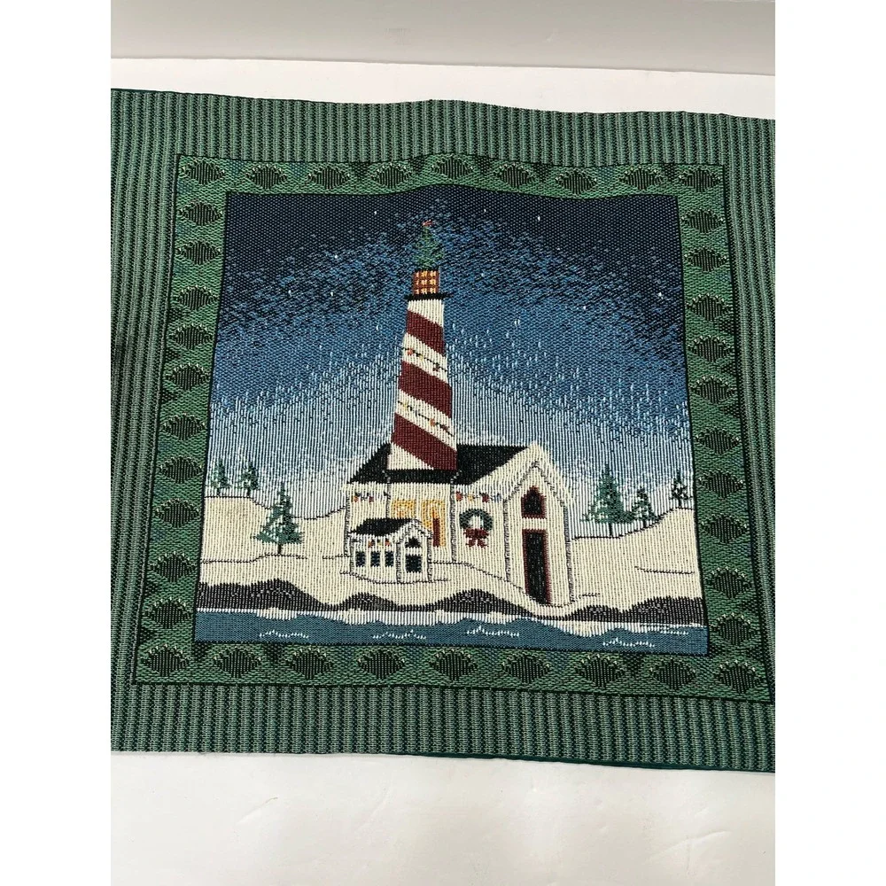 Christmas Table Runner Tassels 62x12.5